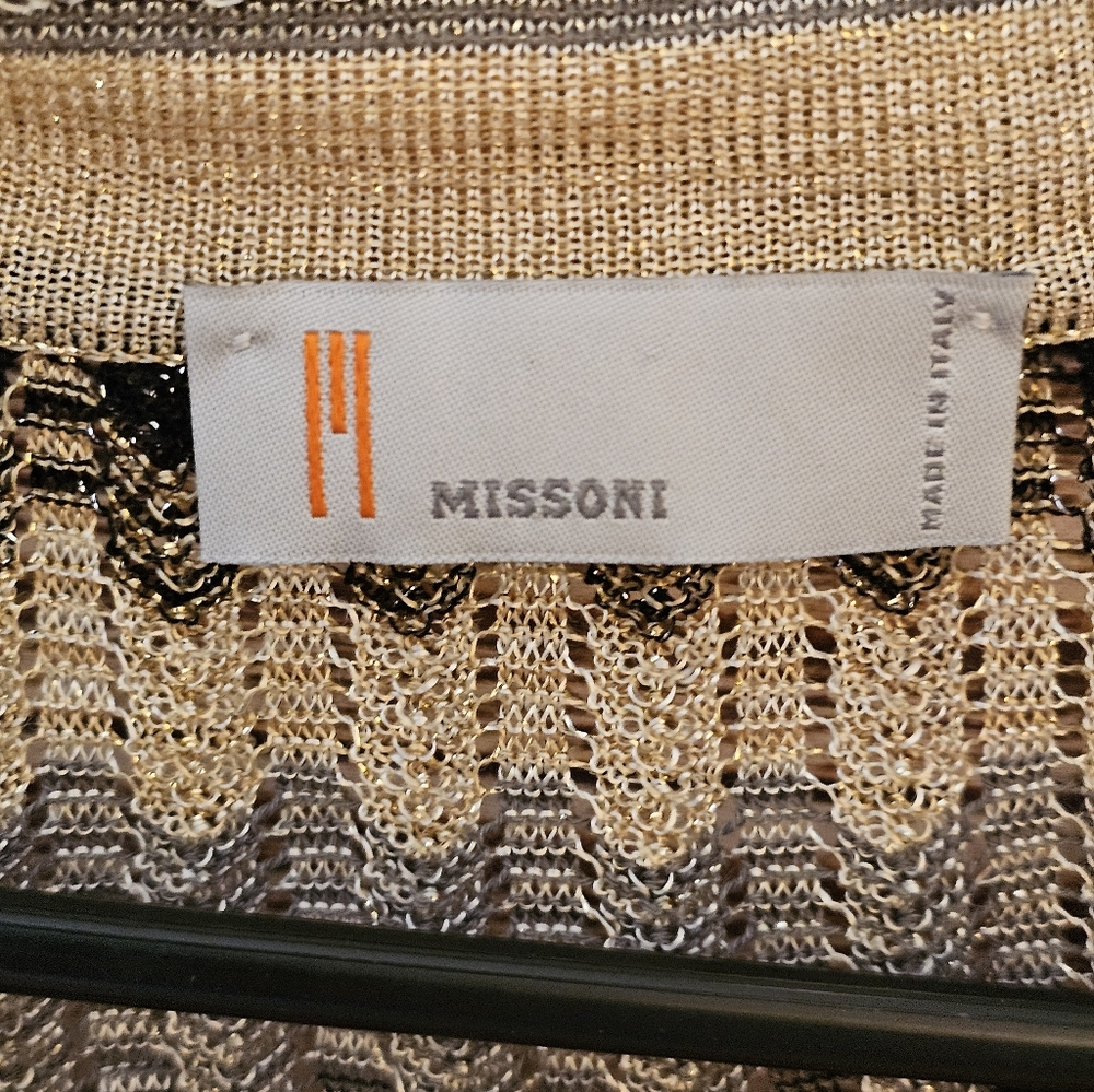 Striped Black and Cream Women's Sweater - Picture 6 of 8